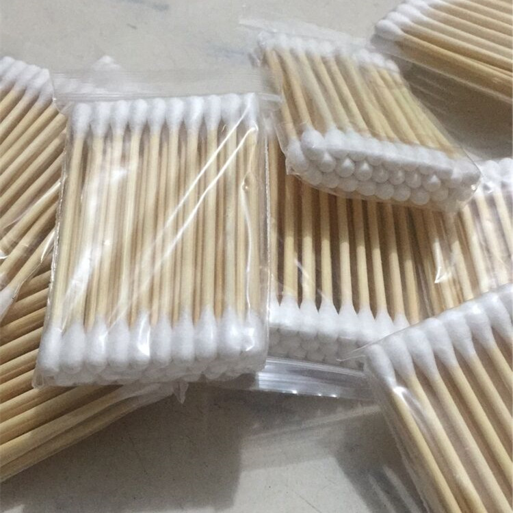 Disposable wood cotton swab 30pcs/bag