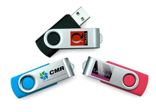 Plastic swivel usb