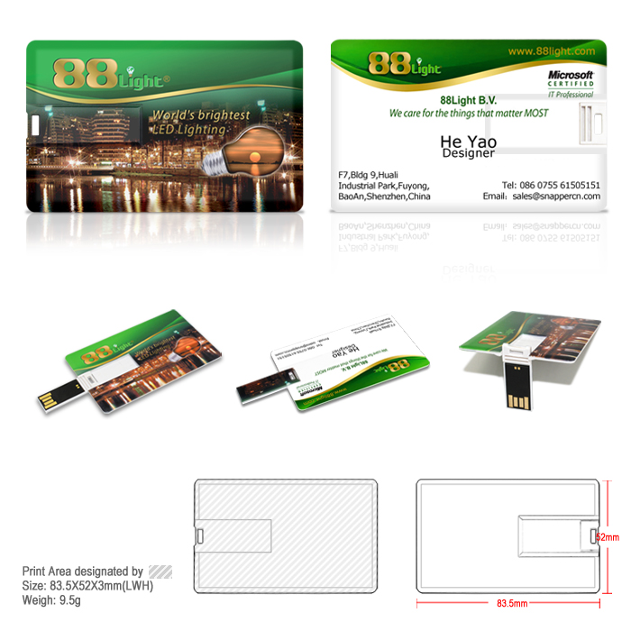 Credit card usb flash